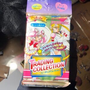Unopened! Sailor Moon Trading Card Pack.. could have the 22k solid gold card!